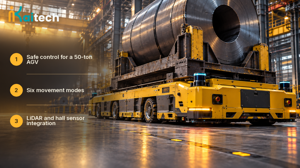 Control Software & PLC Development for a 50-Ton Capacity AGV